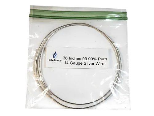 Miniatura 4 de Cables de generador de plata pura – Electrodos de plata 9999 – Cables precortados de 6 pulgadas de calibre 14 – Compatible con generadores LifeForce