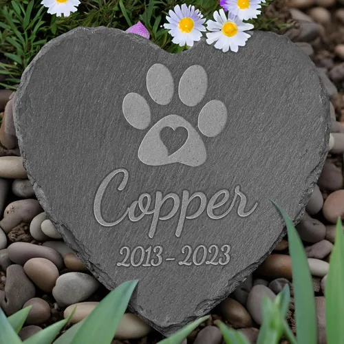 Miniatura 17 de Regalo conmemorativo de la pérdida de perro, piedra conmemorativa personalizada para mascotas, lápida de condolencias para perros por pérdida