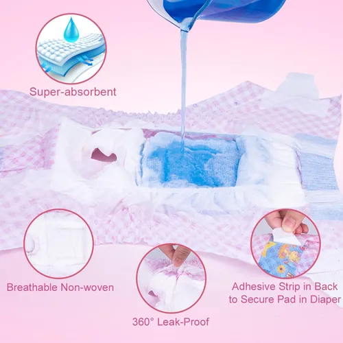 Miniatura 3 de Pañales desechables para perras, pañales para cachorros con cintura elástica ajustable para perras o gatas en celo, incontinencia, pañal