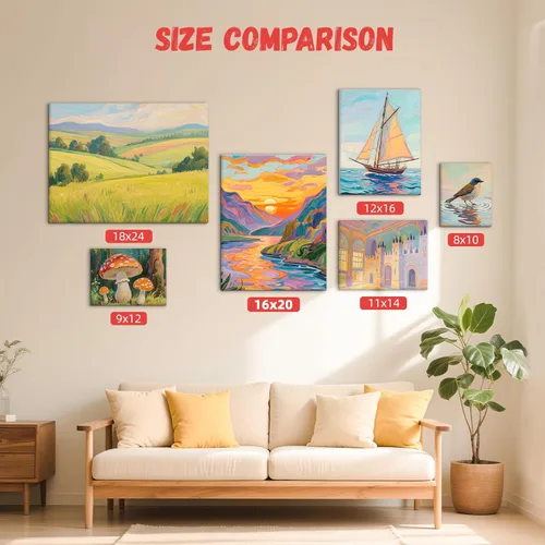 Miniatura 7 de Simetufy Paquete de 24 Tableros de Lienzo Grandes de 12 x 16 Pulgadas para Pintar - Paneles de Lienzo de Algodón 100% Imprimados con Gesso Libres