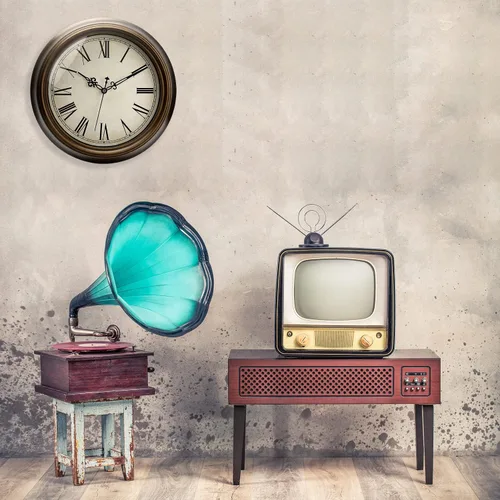 Miniatura 7 de Plumeet Reloj de pared de metal grande, 13 pulgadas, sin tictac, clásico, retro, silencioso, de hierro, decorativo, cocina, sala de estar, Marrón