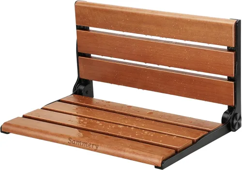 Miniatura 12 de Asiento de ducha de montaje en pared de 18", banco de ducha de montaje en pared para interior de ducha, asiento de ducha plegable, asientos de ducha