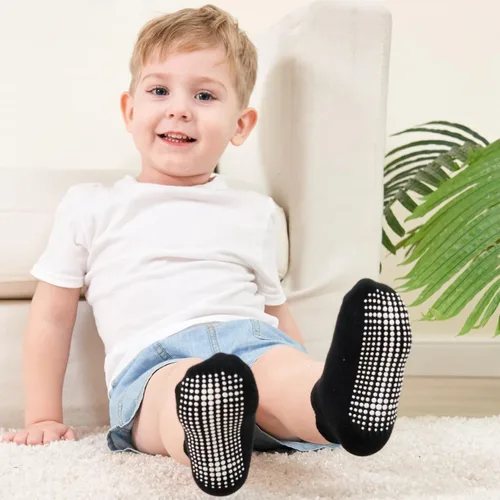 Miniatura 2 de Calcetines tobilleros antideslizantes Zaples para bebés con suelas antideslizantes para bebés, niños pequeños, niños y niñas