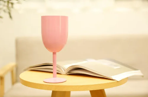Miniatura 7 de AMZUShome Copas de vino de acero inoxidable (paquete de 2). Vaso de vino de doble pared aislado al vacío con tapa y pajita. Amistad, Navidad, Rosa