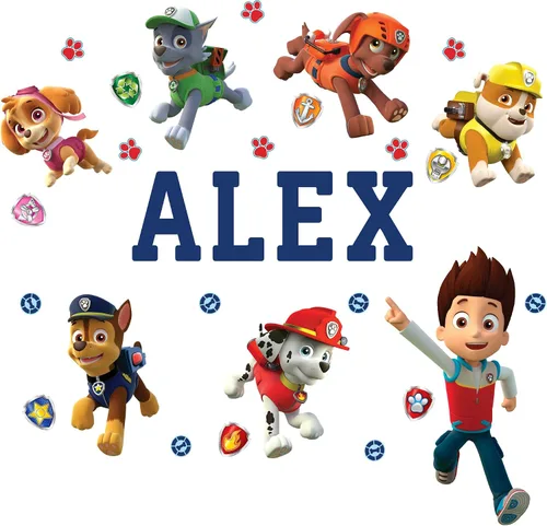 Miniatura 6 de Oliver's Labels Calcomanía de Pared Personalizada Premium de Tamaño Real para Decoración de Habitación de Niños - Despegar y Pegar, Extraíble