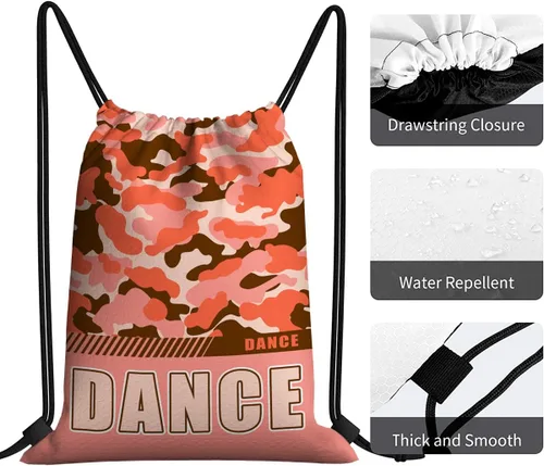Miniatura 73 de Mochila con cordón impermeable para gimnasio, bolsas con cordón, bolsa de cuerda deportiva, mochila de camuflaje, Bolsas con cordón Cheer - Bolsas