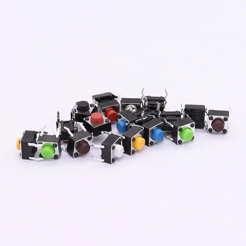 Miniatura 7 de TWTADE 160 interruptores de botón táctil momentáneo + 202 interruptores táctiles momentáneos 10 valores 4 pines interruptor de botón táctil táctil