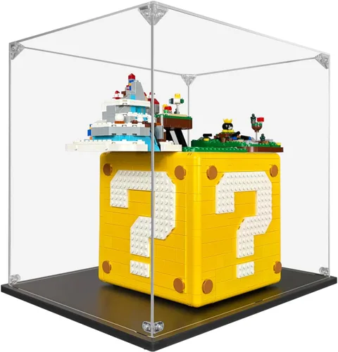 Miniatura 2 de Acrylic Display Case Compatible for LEGO Super Mario 64 Question Mark Block #71395, Dustproof Display Case (Case Only) (Lego Sets are NOT Included)