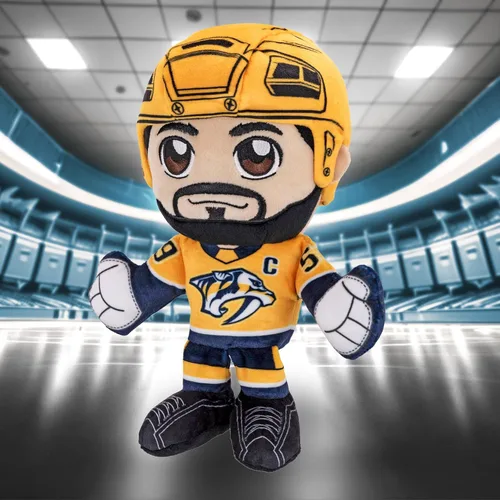 Miniatura 6 de Bleacher Creatures Nashville Predators Roman Josi - Peluche de 8 pulgadas de la NHL Kuricha sentado - Superestrella de la NHL inspirada en Chibi Los