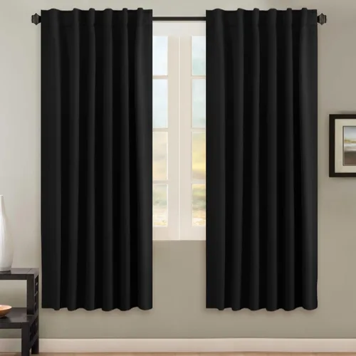 Miniatura 138 de H.VERSAILTEX Cortinas opacas con aislamiento térmico, paneles de tratamiento de ventana, cortinas opacas para oscurecer la habitación, cortinas Gris