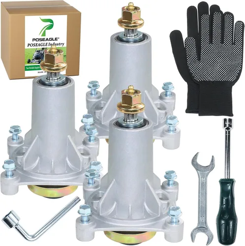 Miniatura 26 de Kit de montaje de husillo 587819701 preengrasado con polea 532199789 que reemplaza Craftsman 587819701 Mandril Assembly Craftsman 42 187292 187281 1