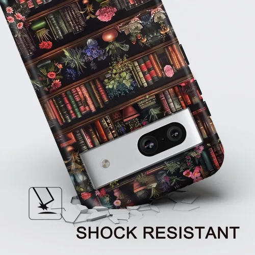 Miniatura 5 de Funda compatible con Google Pixel 7a, 2 en 1, delgada, resistente, híbrida, policarbonato duro, silicona suave, parachoques resistente