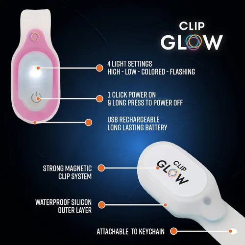 Miniatura 9 de Clipglow - Luz de enfermería con clip, luz de turno de noche de enfermería, brillante, ligera, magnética, portátil, linterna recargable por USB