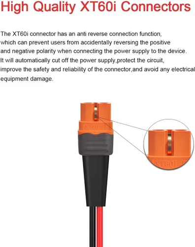 Miniatura 2 de ELFCULB Cable solar a XT60i de 12AWG de 50 pies 2 10 25 35 50 75 100 pies de conector solar a XT60i cable adaptador para estación de energía Cable