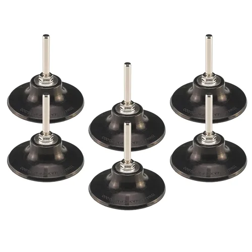 Soporte de disco de cambio rápido de 3 pulgadas, 6 soportes de disco de bloqueo rápido, vástago de 1/4 pulgadas para accesorios de amoladora