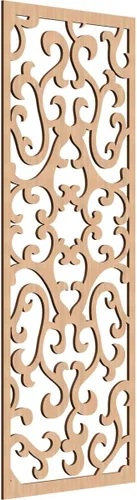 Miniatura 137 de Smithfield Paneles de pared decorativos de madera con calado, 13 3/8 pulgadas de ancho x 34 3/8 pulgadas de alto x 3/8 de alto, roble rojo rojo
