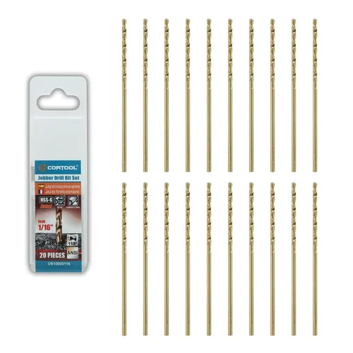Miniatura 7 de Juego de brocas de cobalto de 1/2 pulgada (6 piezas), juego de brocas de metal M35 HSS de longitud de trabajo para metal duro, acero inoxidable