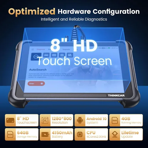 Miniatura 7 de THINKCAR THINKSCAN 689 OBD2 escáner, herramienta de escaneo bidireccional con 34+ restablecimiento, más de 3000 pruebas activas, codificación ECU