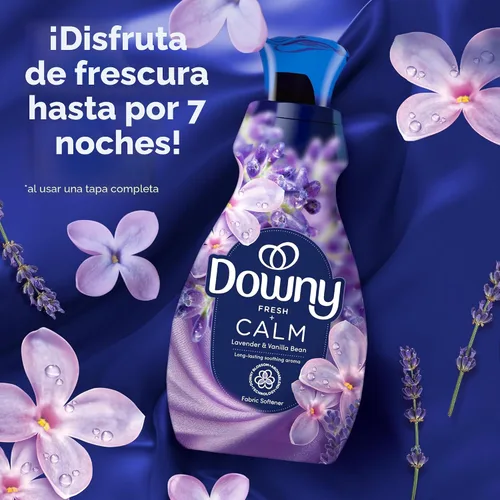 Miniatura 9 de Downy Líquido suavizante de telas ultrasuave, calma, lavanda y vainilla, 26 onzas líquidas, 39 cargas
