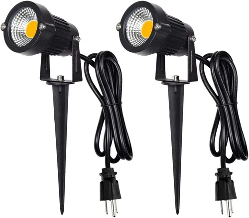 Miniatura 7 de Z Luces LED para paisaje, 5 W, para caminos al aire libre, jardín y patio, reflector de jardín impermeable IP65, foco al aire libre con estaca