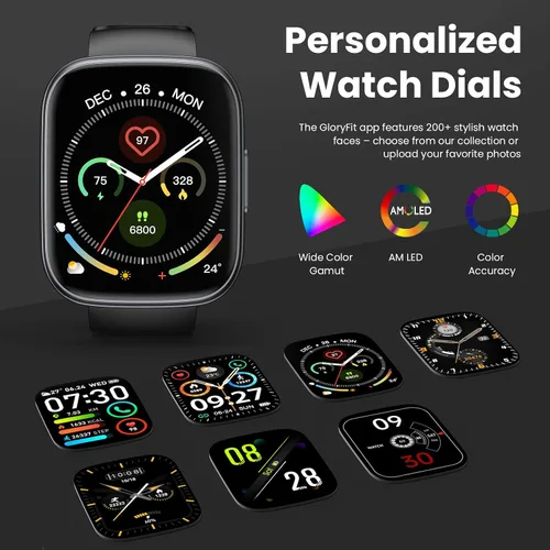 Miniatura 6 de Reloj inteligente para hombres y mujeres (respuesta/hacer llamadas), pantalla táctil de 1.95 pulgadas con monitor de frecuencia cardíaca/sueño