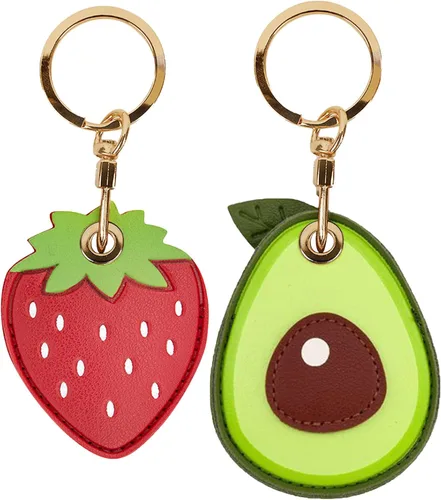 Funda de llavero de cuero compatible con Apple AirTag, buscador rastreador de llavero GPS Airtag con anillo de llave, cubierta protectora