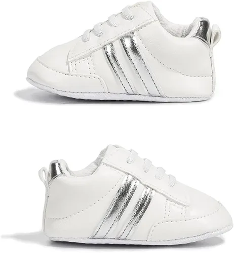 Tenis unisex de piel sintética de alta calidad para bebé, suela antideslizante suave, para recién nacidos, zapatos de casa para cuna