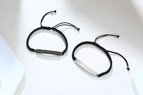Miniatura 23 de Pulsera de urna personalizada para cenizas, recuerdos de joyería de cremación para mujeres y hombres, pulsera ajustable de cuerda tejida hecha a
