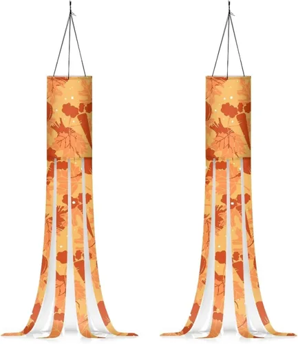 Miniatura 19 de Windsock - Calcetín de viento reutilizable suave de Navidad para colgar al aire libre para jardín, árbol, fiesta, decoración de bandera, calcetines