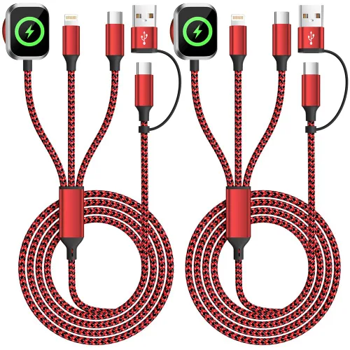 Miniatura 18 de Cruise Essentials - Cable de carga múltiple 3 en 2 para iPhone Watch Charger/iPhone 17/IP, iWatch Charger, Travel Camping Essentials compatible
