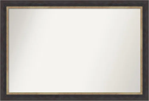 Miniatura 95 de Amanti Art Espejo personalizado, espejo de baño negro Astor, espejo de pared o espejo de tocador de baño sobre el fregadero (25 x 25 pulgadas)