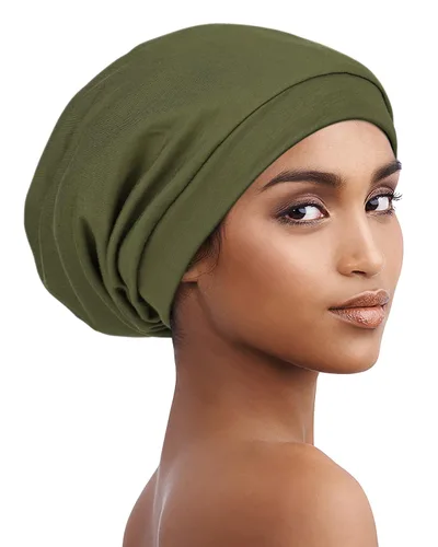Miniatura 120 de Alnorm - Gorro con forro de satén y suave banda elástica para hombres y mujeres, talla única Se ajusta a la mayoría