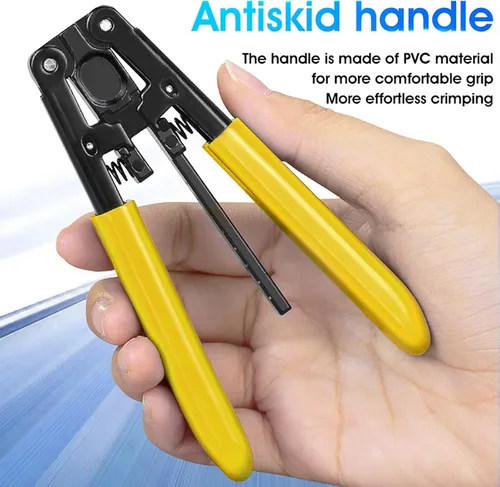 Miniatura 2 de 2 piezas de pelacables de descenso de fibra óptica para cables de caída FTTH de 0.122 in x 0.079 in, alicates de pelado para cable óptico aislado