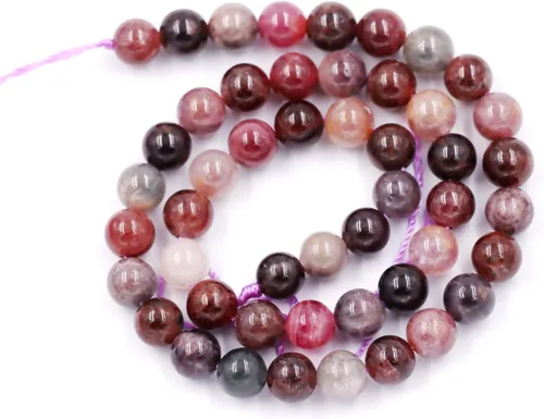 Miniatura 45 de Cuentas de piedras preciosas para la fabricación de joyas, cuentas de monedas facetadas de piedra natural piedra de sangre africana de 0.236 in