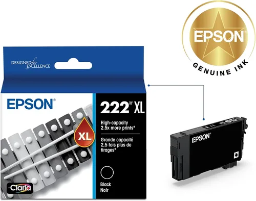 Miniatura 2 de Epson Cartucho negro de alta capacidad Claria Ink 222 (T222XL120-S) funciona con Workforce WF-2960, Expression XP-5200