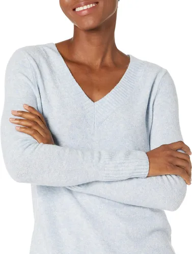 Miniatura 3 de Marca Tienda Goodthreads Suéter elástico con cuello en V de calibre medio para mujer