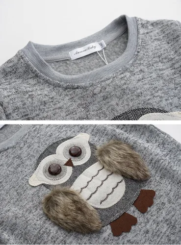 Miniatura 4 de Sudaderas con capucha para niñas y niños con capucha de búho lindo