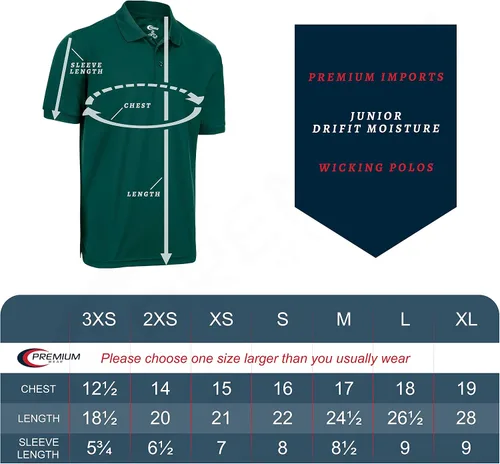 Miniatura 7 de Premium Wear Boys High Moisture Wicking Polo T Shirts