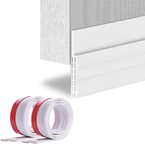 Paquete de 2 tapones de puerta grandes: tapón de puerta enorme, 3-2/5 pulgadas de ancho x 39 pulgadas de largo, sello inferior de puerta con