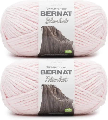 Miniatura 52 de Bernat - Estambre para mantas súper esponjoso acrílico, 2 paquetes de 300g/10.5 onzas, #6, chenilla gruesa de peso pesado para tejer y crochet