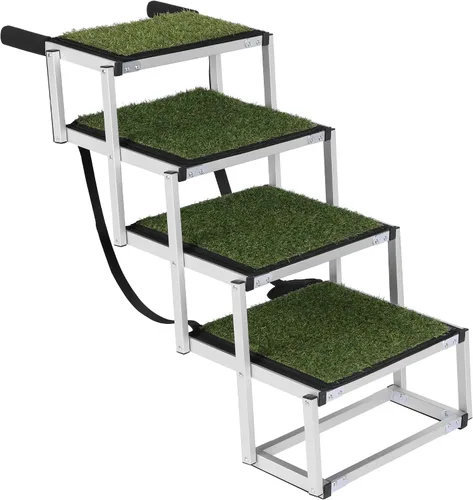 Miniatura 10 de Rampa para perros de 65 x 17.2 pulgadas para automóvil, camión, SUV, rampas plegables para escaleras para mascotas con superficie antideslizante