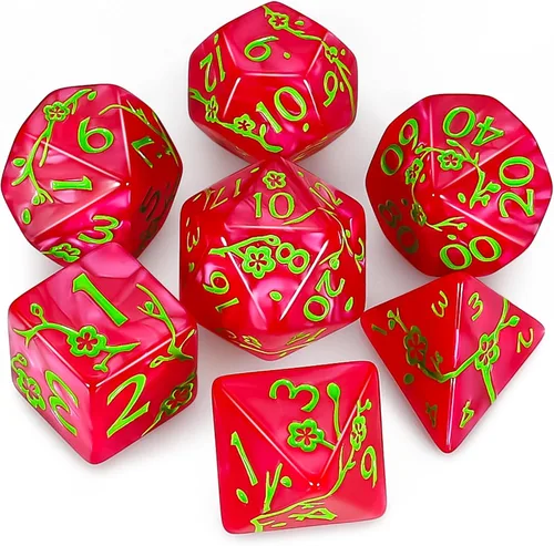 Miniatura 7 de CiaraQ DND - Juego de dados poliédricos con bolsa de dados para juegos de rol de Calabozos y Dragones RPG MTG (fuente negra y blanca)