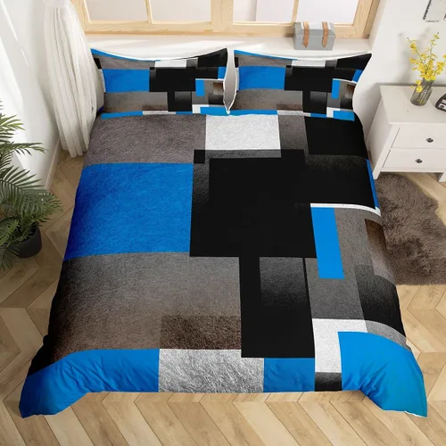Miniatura 34 de Feelyou Juego de ropa de cama de animales del zoológico, tamaño individual, funda de edredón de animales de dibujos animados para adolescentes