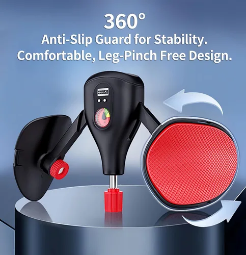 Miniatura 6 de Entrenador de muslos Pro de 0 a 77 libras de resistencia ajustable, ejercitador Kegel interior del muslo y suelo pélvico con asas de entrenamiento