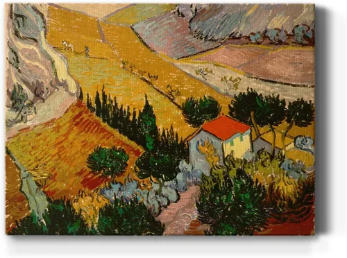 Miniatura 13 de Renditions Gallery Vincent Van Gogh Impreso Flores de almendra, famosa reproducción de pintura, lienzo de alta calidad envuelto en galería, listo