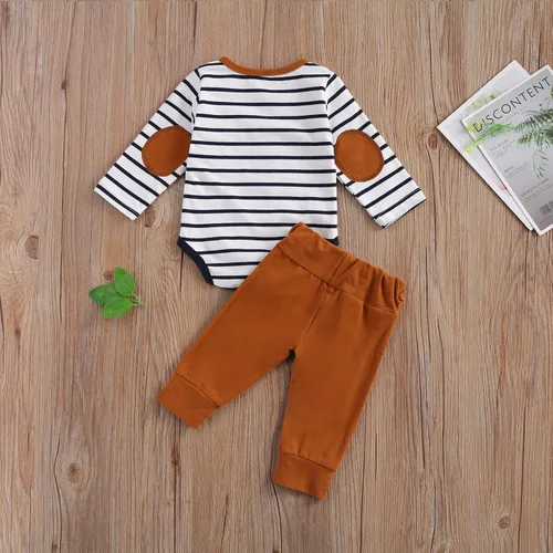 Miniatura 7 de Ropa de punto acanalado de algodón para bebés, niñas y niños, recién nacidos enterizo de manga larga, pantalones largos unicolor, atuendos de otoño