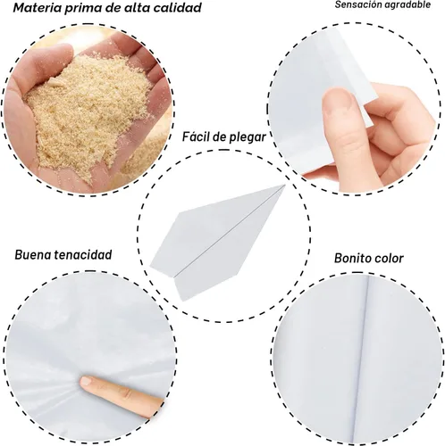 Miniatura 5 de Jkopsnr 100 hojas de papel de seda blanco de 20 x 14 pulgadas, papel de seda para bolsas de regalo, papel de seda a granel para manualidades