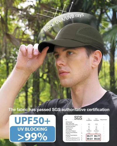 Miniatura 2 de GADIEMKENSD Sombrero plegable para hombre de ala larga con protección solar UPF 50+