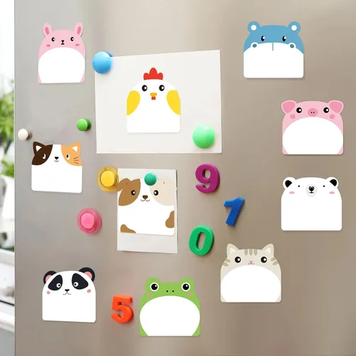 Miniatura 5 de Yinder 24 blocs de notas adhesivas divertidas Kawaii de animales, notas adhesivas de dibujos animados a granel, regalo autoadhesivo para San