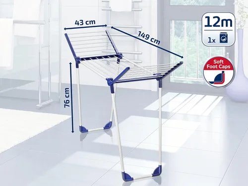 Miniatura 5 de Leifheit 81720 Pegasus 120 Secador de ropa compacto sólido